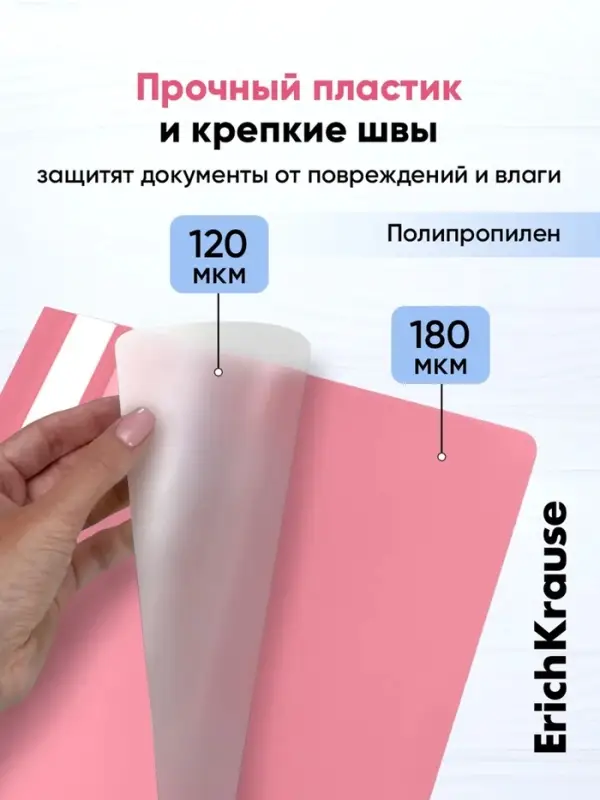 Папка-скоросшиватель А4 ErichKrause Fizzy Pastel, МИКС