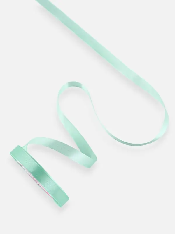 Лента атласная, 12 мм, 23±1 м, нежно-мятная №181 Лента атласная, 12 мм, 23±1 м, нежно-мятная №181