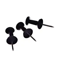 Кнопки силовые черные 50 штук в картонной коробке