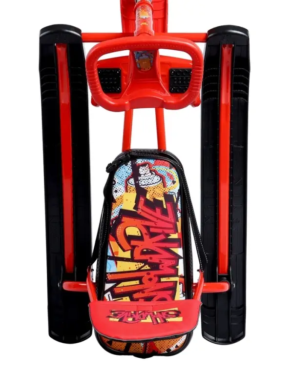 Снегокат &laquo;Тимка спорт 4-1 Граффити&raquo;, ТС4-1/GR, со спинкой и ремнём безопасности