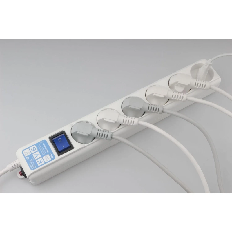 Сетевой фильтр Power Cube PRO, белый, 3м,6р, 16А (3x1,5мм2)(SPL6-16-P-3М)