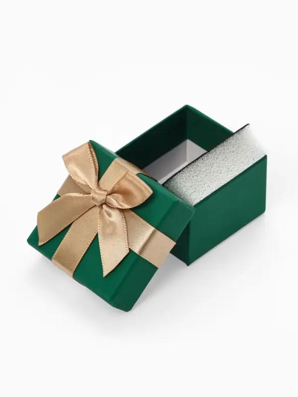 Набор коробочек подарочных 6 шт. под серьги/кольцо &laquo;Грин&raquo; 5&times;5&times;3, цвет зелёный (10319901)