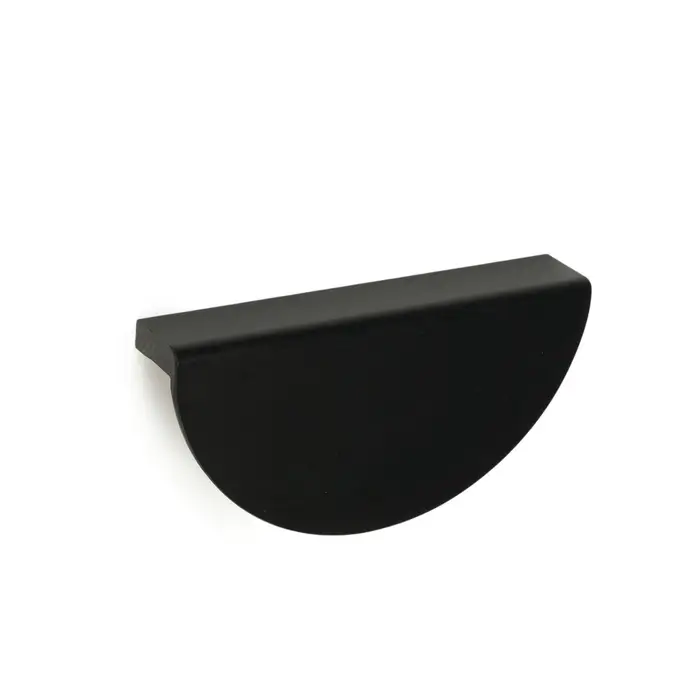 Ручка-скоба CAPPIO H003BL полукруглая, алюминий, L=110 мм, м/о 64 мм, чёрная
