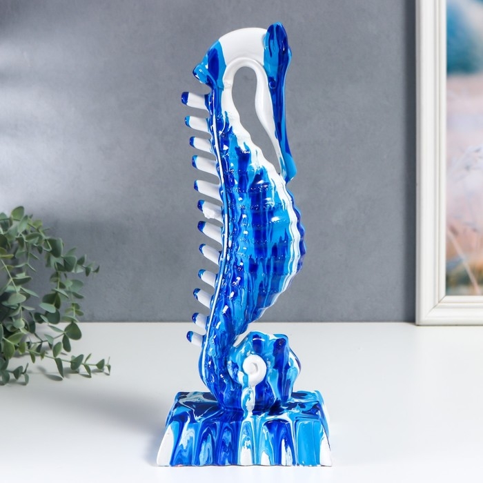 Сувенир полистоун Сувенир полистоун "Морской конёк" подтёки краски 37,2х10х15,5 см