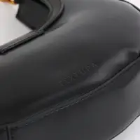 Сумка женская багет TEXTURA на молнии, 24&times;6.5&times;13 см, чёрная
