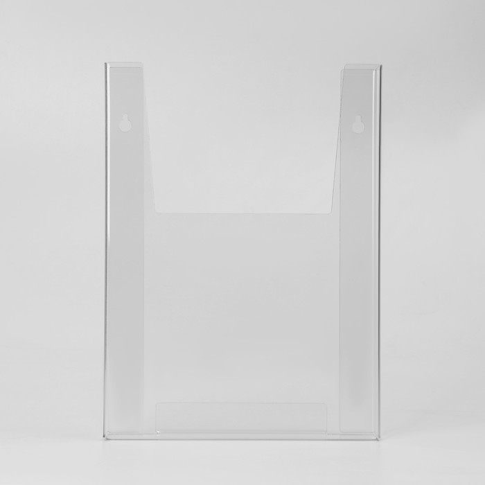 Настенная подставка А4 объемная, 22×3×30 см, оргстекло 2 мм, В ЗАЩИТНОЙ ПЛЁНКЕ