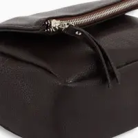 Сумка женская кросс-боди TEXTURA на молнии, 21&times;7&times;13 см, тёмно-коричневая