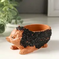 Подставка для мелочей "Ежик" 5х10х5 см, гипс, мультиколор