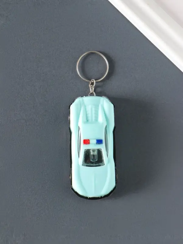 Брелок световой на кольце "Полицейский автомобиль" мигает МИКС 6,5х3х1,8 см