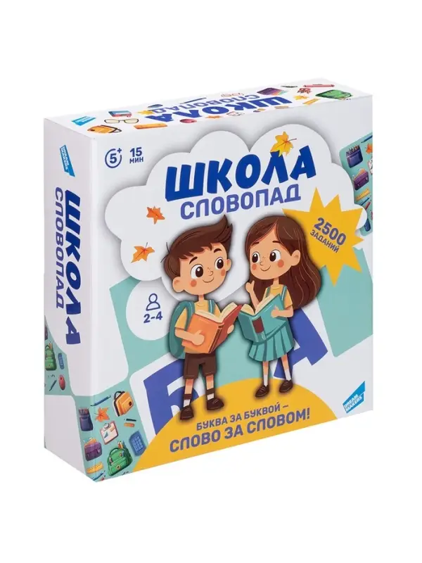 Настольная игра для детей Dream Makers &laquo;Словопад. Школа&raquo;, 2500 заданий, 5+