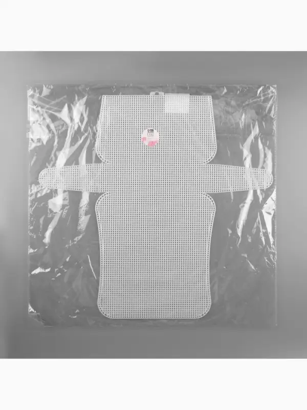 Канва-основа для вышивания сумки, пластиковая, 45&times;47 см, 2&times;2 мм, белая