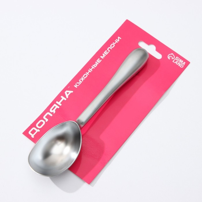 Ложка для мороженого Доляна «Идея», 17×4×2,3 см, нержавеющая сталь Ложка для мороженого Доляна «Идея», 17×4×2,3 см, нержавеющая сталь