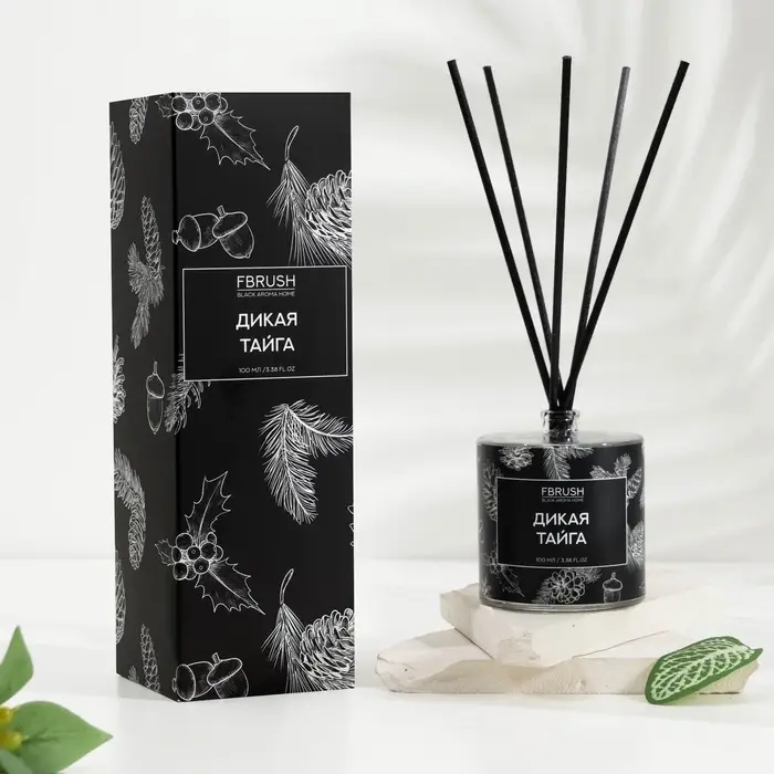 Диффузор ароматический BLACK AROMA HOME Диффузор ароматический BLACK AROMA HOME "Дикая тайга", 100 мл