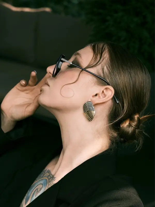 Серьги металл &laquo;Тренд&raquo;, плетение, цвет золото с серебром