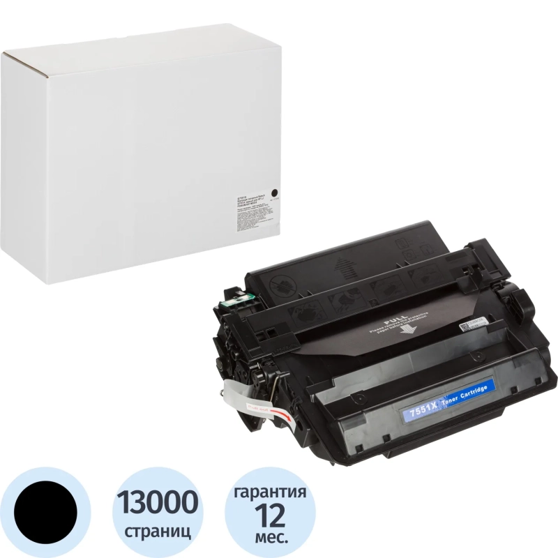 Картридж лазерный Retech Q7551X чер. для HP LJ P3005/M3027/M3035