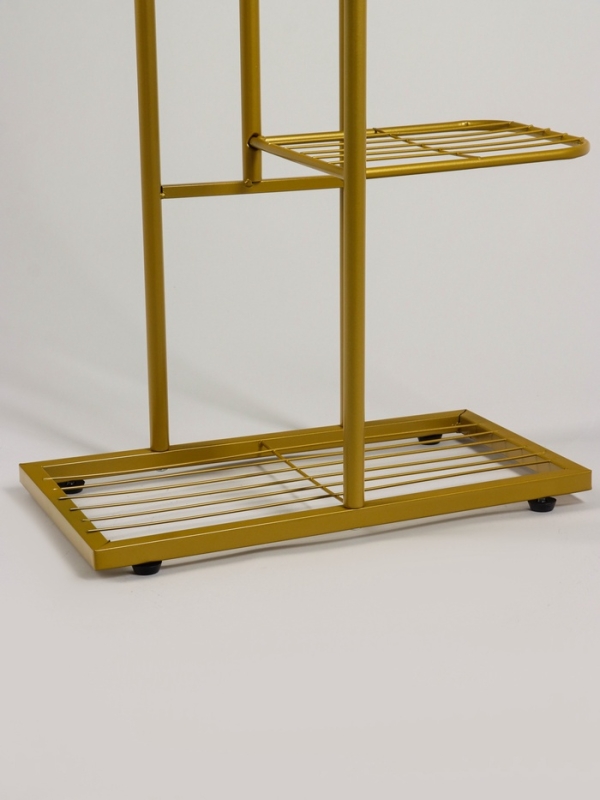 Подставка для цветов Greengo, 8 полок, 43 × 22 × 141 см, напольная, металл, цвет золотой Подставка для цветов Greengo, 8 полок, 43 × 22 × 141 см, напольная, металл, цвет золотой