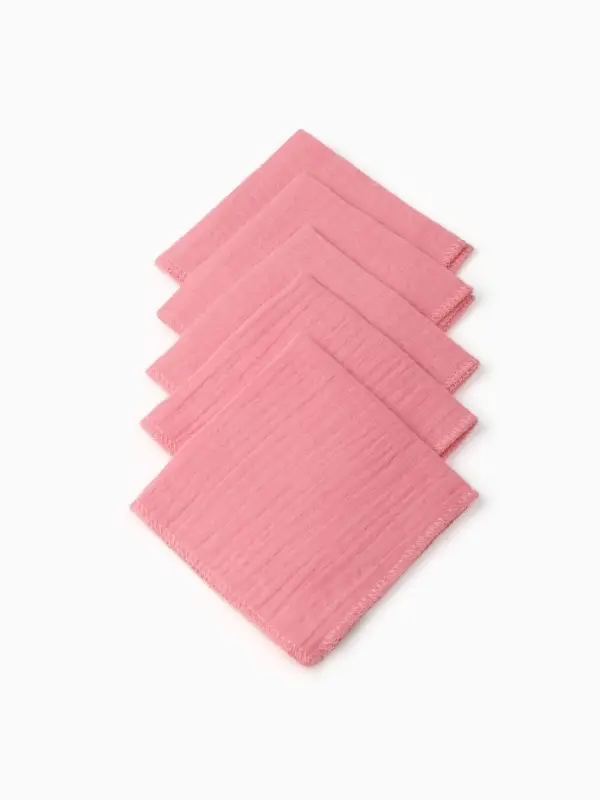 Набор платочков Крошка Я Raspberry 20*20 см-5 шт, муслин, 100 % хлопок Набор платочков Крошка Я Raspberry 20*20 см-5 шт, муслин, 100 % хлопок