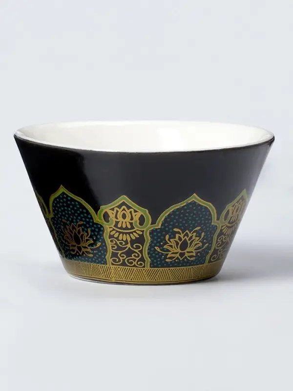 Набор для чайной церемонии ДЖЕКИЧАЙ &laquo;Цуруга&raquo;, 6 предметов, на 4 персоны, чашка 35 мл, чайник 350 мл, керамика, чёрный