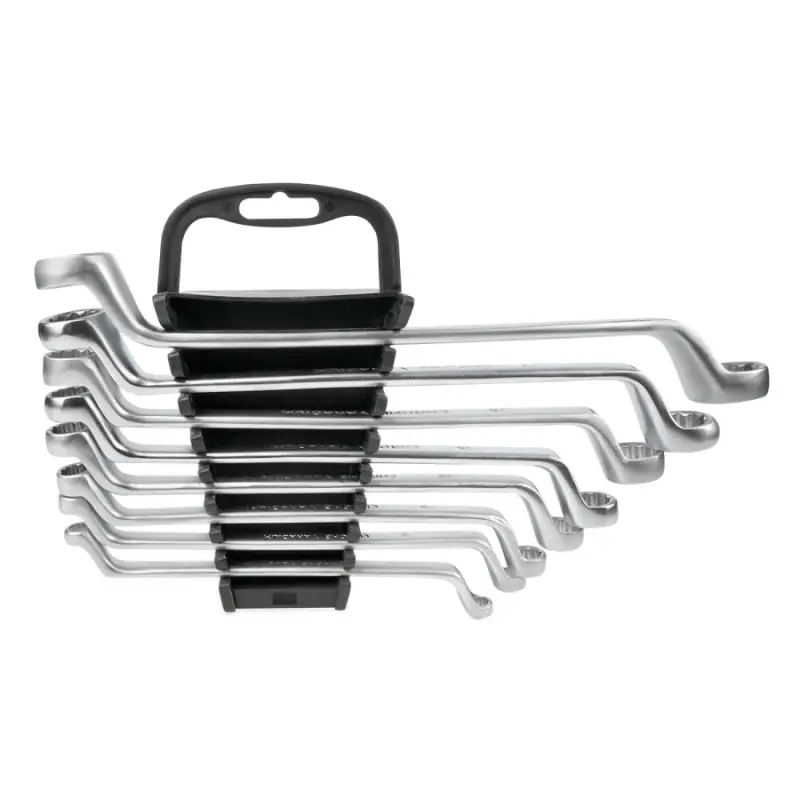 Набор ключей гаечных накидных изогнутых на держателе (6-22 мм) (8 предметов) AVS K2N8P