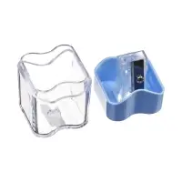 Точилка ErichKrause Wave Mini Pastel Bloom, с контейнером, МИКС