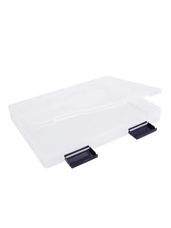 Папка для документов А4, с черными защелками, 230&times;305&times;40 мм, прозрачный корпус