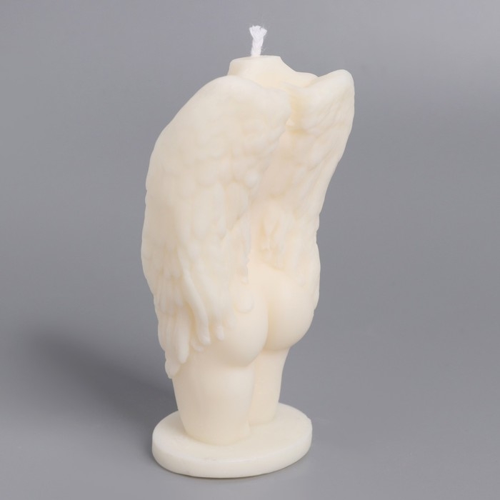 Свеча фигурная из натурального воска  Свеча фигурная из натурального воска "Женская фигура. Ангел", 9,5 см, 70 г, 1 ч, белый