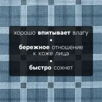 Платки носовые мужские &laquo;Этель. Серджио&raquo;, 30&times;30 см, 12 шт., хлопок 100%, рисунок МИКС, серые