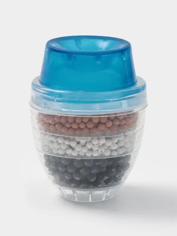 Фильтр для воды на кран Доляна &laquo;Тройной барьер&raquo;, d=16-19 мм, на основе цеолита руды, активированного угля и сульфата кальция, МИКС