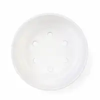 Горшок для бонсай, кактусов и суккулентов &laquo;Огма&raquo;, 2 л, d=22 см, h=8 см, керамический, с поддоном, белый