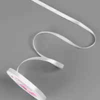 Лента атласная, 6 мм, 23±1 м, белая №01