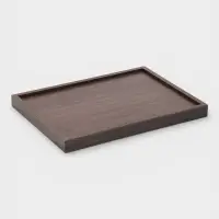 Подносы Доляна, набор 3 шт., 40&times;30 см, 35&times;25 см, 30&times;20 см, дерево, коричневые