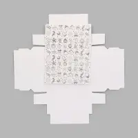 Коробка с обечайкой с окном под 9 конфет &laquo; Золотой Новый год&raquo; 13.8&times;13.8&times;3 см