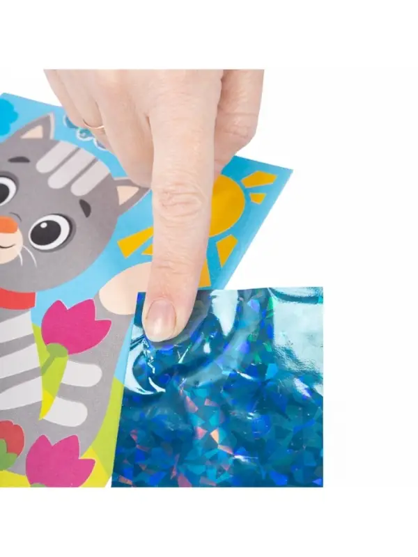 Набор для творчества. Аппликация фольгой "Единорог" размер 138х165 мм (конверт, 6 цв)