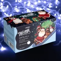 Гирлянда &laquo;Нить&raquo; 20 м, IP20, прозрачная нить, 200 LED, 8 режимов, 220 В, свечение белое