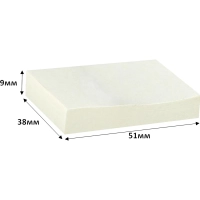 Стикеры ATTACHE Bright colours с клеев.краем 38х51 желтый 100л. 3 шт/наб