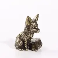 Фигурка декоративная &laquo;Лисёнок&raquo;, металл, 2.6&times;2.9&times;3.3 см