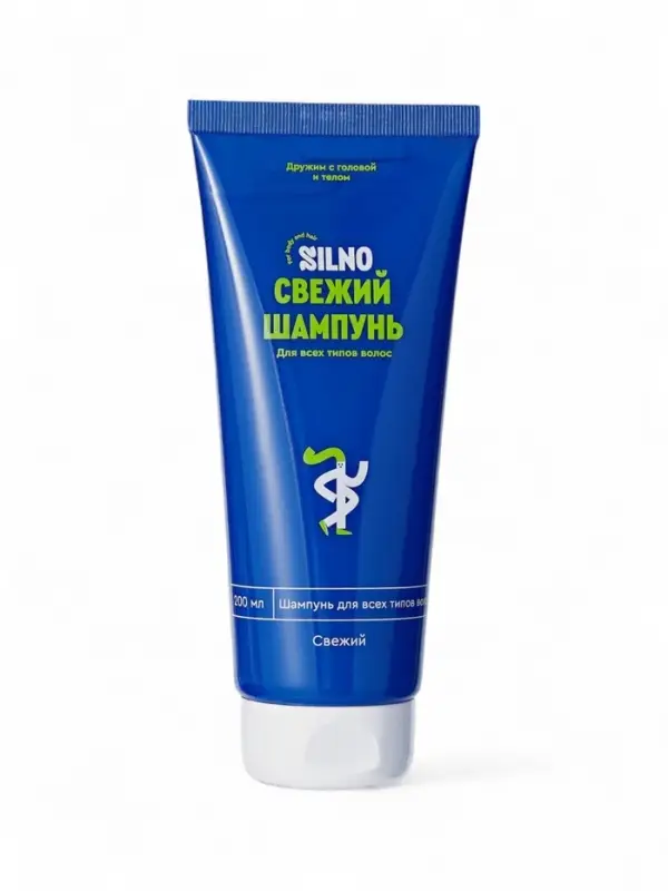 Шампунь для всех типов волос Silno с экстрактом пиона и маслом гвоздики, 200 мл