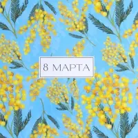Бумага упаковочная крафтовая «Самой нежной», 8 марта, 70 х 100 см