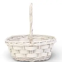 Набор корзин 2 шт  41х36х12, 36х33х112 см ручка h=20 см белый