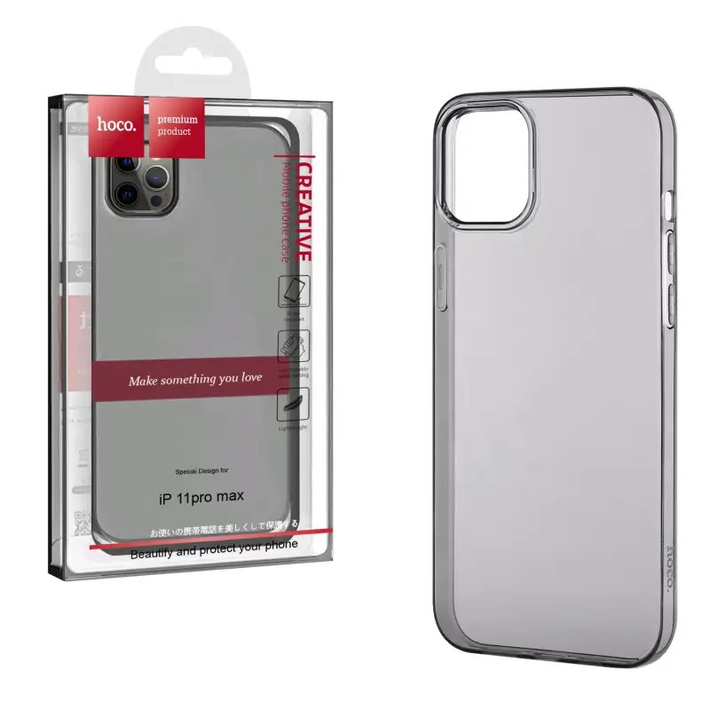 Чехол iPh 11 Pro Max Light Series TPU black HOCO Чехол iPh 11 Pro Max Light Series TPU black HOCO