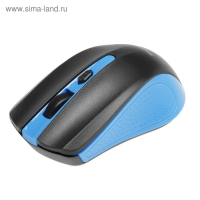 Мышь Smartbuy ONE 352, беспроводная, оптическая, 1600 dpi, 2xAAA (не в компл), сине-чёрная