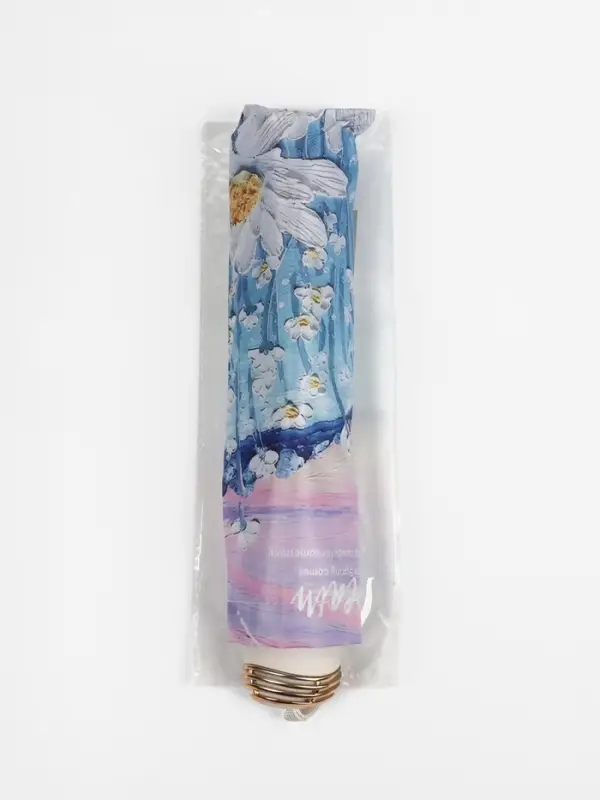 Зонт механический &laquo;Природа&raquo;, эпонж, 4 сложения, 8 спиц, R=47/55 см, d=94 см, МИКС