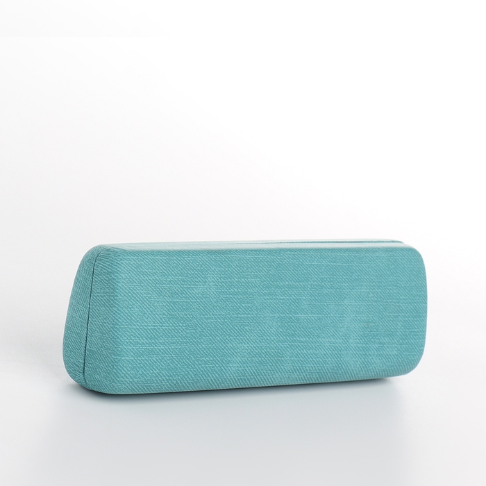 Футляр для очков на хлопушке, длина 15 см, цвет бирюзовый Футляр для очков на хлопушке, длина 15 см, цвет бирюзовый