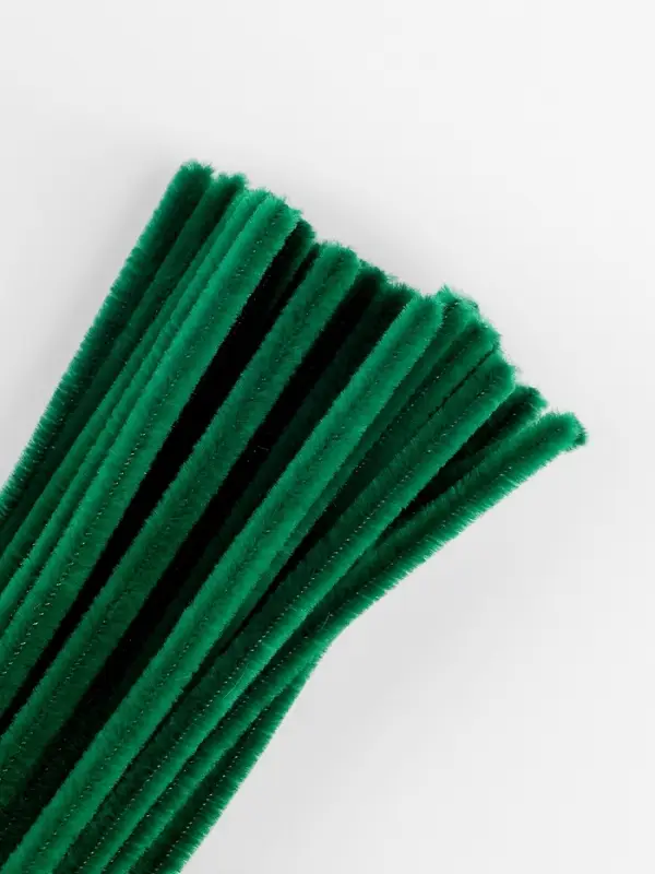 Синельная проволока, набор 50 шт., тёмно-зелёная, 30 см