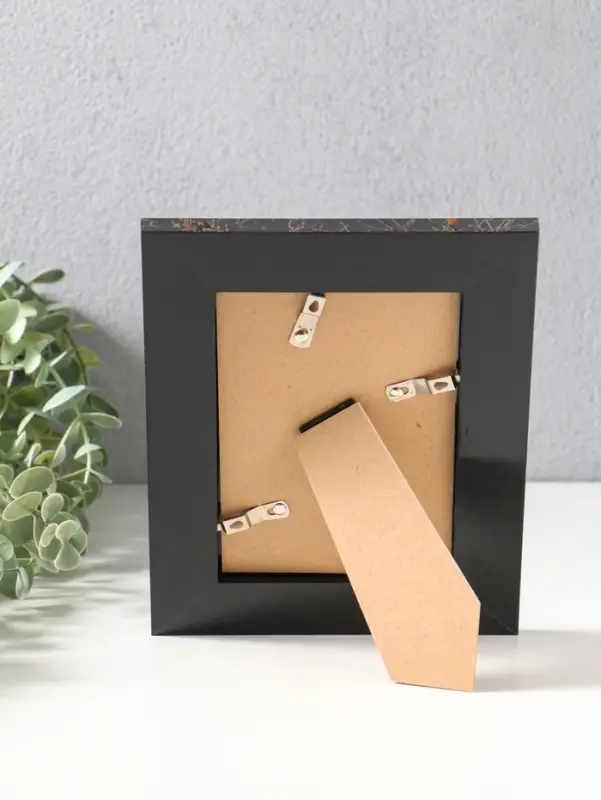 Фоторамка пластик 10х15 см "Гедеон" чёрный с золотом 21х16х2 см