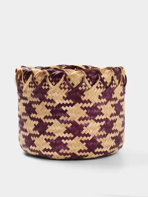 Корзинка плетёная, 30&times;30&times;25 см, бамбук