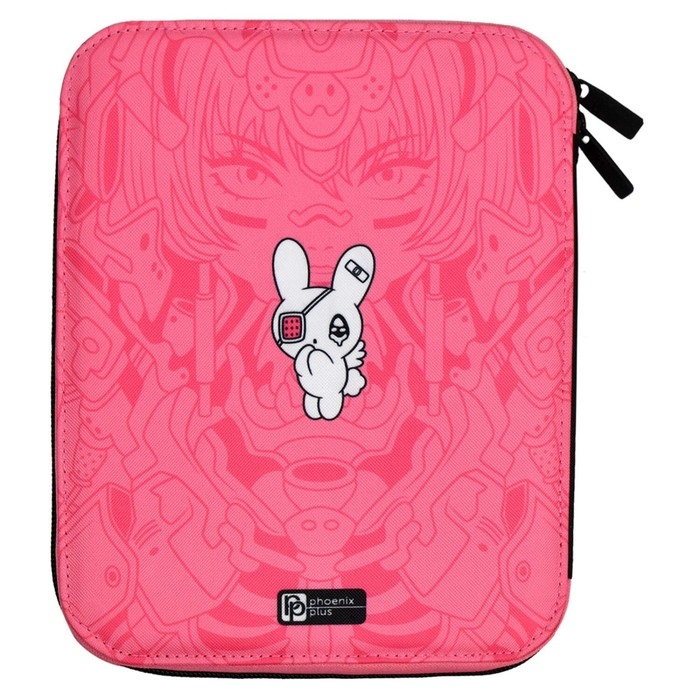 Пенал-футляр мягкий 190 х 230 х 30 мм, текстильный, Феникс Пенал-футляр мягкий 190 х 230 х 30 мм, текстильный, Феникс "Розовая девушка" 64997