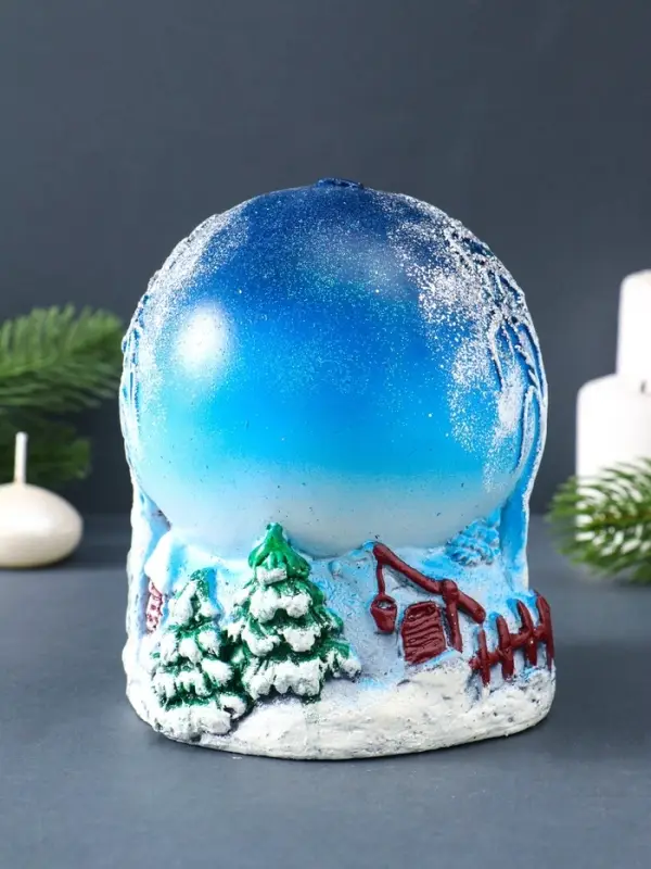 Свеча декоративная &laquo;Зимний вечер&raquo; 11&times;11&times;14 см