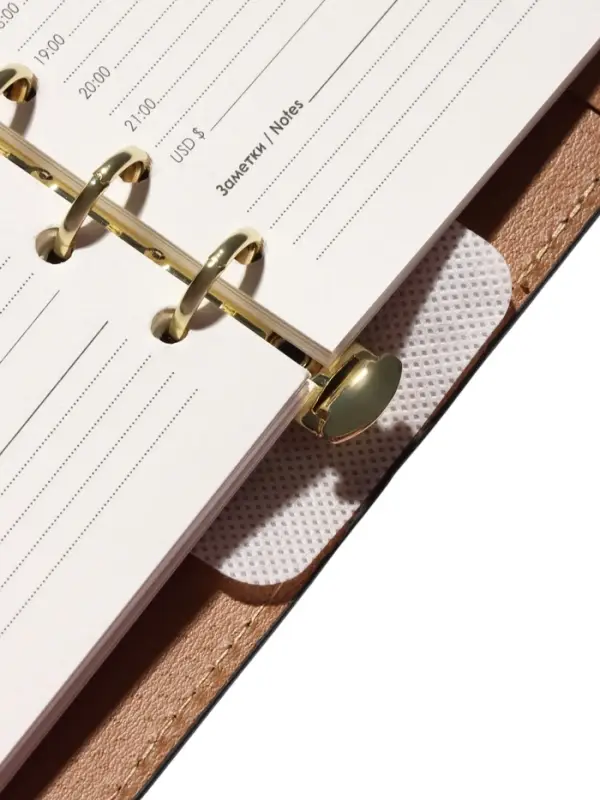 Органайзер на кольцах, C6, с хлястиком, 80л, линия, к/зам, Черный Органайзер на кольцах, C6, с хлястиком, 80л, линия, к/зам, Черный