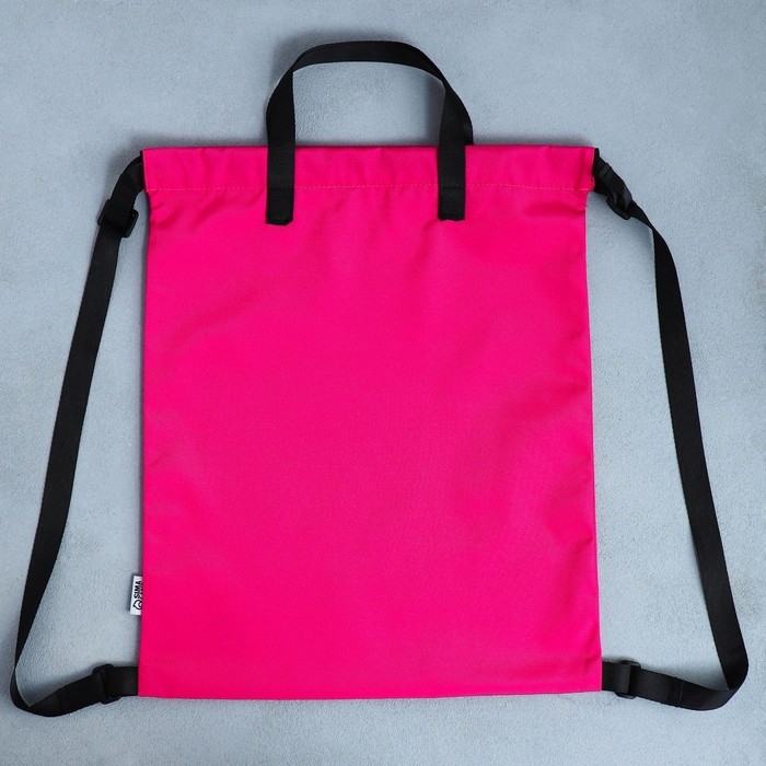 Мешок для обуви, розовый, два вида ручек, текстиль 30×40 см Мешок для обуви, розовый, два вида ручек, текстиль 30×40 см